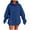 Blue, variant on Womens Hoodies Pullover Womens Tops Casual Womens Tops Long Sleeve Shirts Womens Tops Loose Fit My Items in Cart