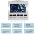 thumbnail image 2 of Digital Clock Date Week Time LED Display Backlit Desktop Clock Home Office Digital Calendar  White  USB Type, 2 of 10