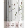 thumbnail image 6 of Sparrow Sheer Curtains 108 Inch Length 2 Panels Set Window Treatments, Spring Birds on The Branches Vintage Country Rod Pocket Semi Curtains for Living Room/Bedroom/Kitchen Décor, 104"W x 108"L, 6 of 7