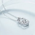 thumbnail image 2 of 0.5 Ct Moissanite Pendant Necklace, Round Cut Moissanite Necklace in 925 Sterling Silver, 2 of 7