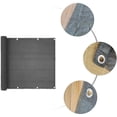 thumbnail image 3 of Filet d'Ombrage de Balcon Accessoires de Confidentialité Couverture Écran Anti-Corrosif Couverture Pare-Vent Résistante aux Intempéries pour Extérieur Jardin Patio Gris, 3 of 9