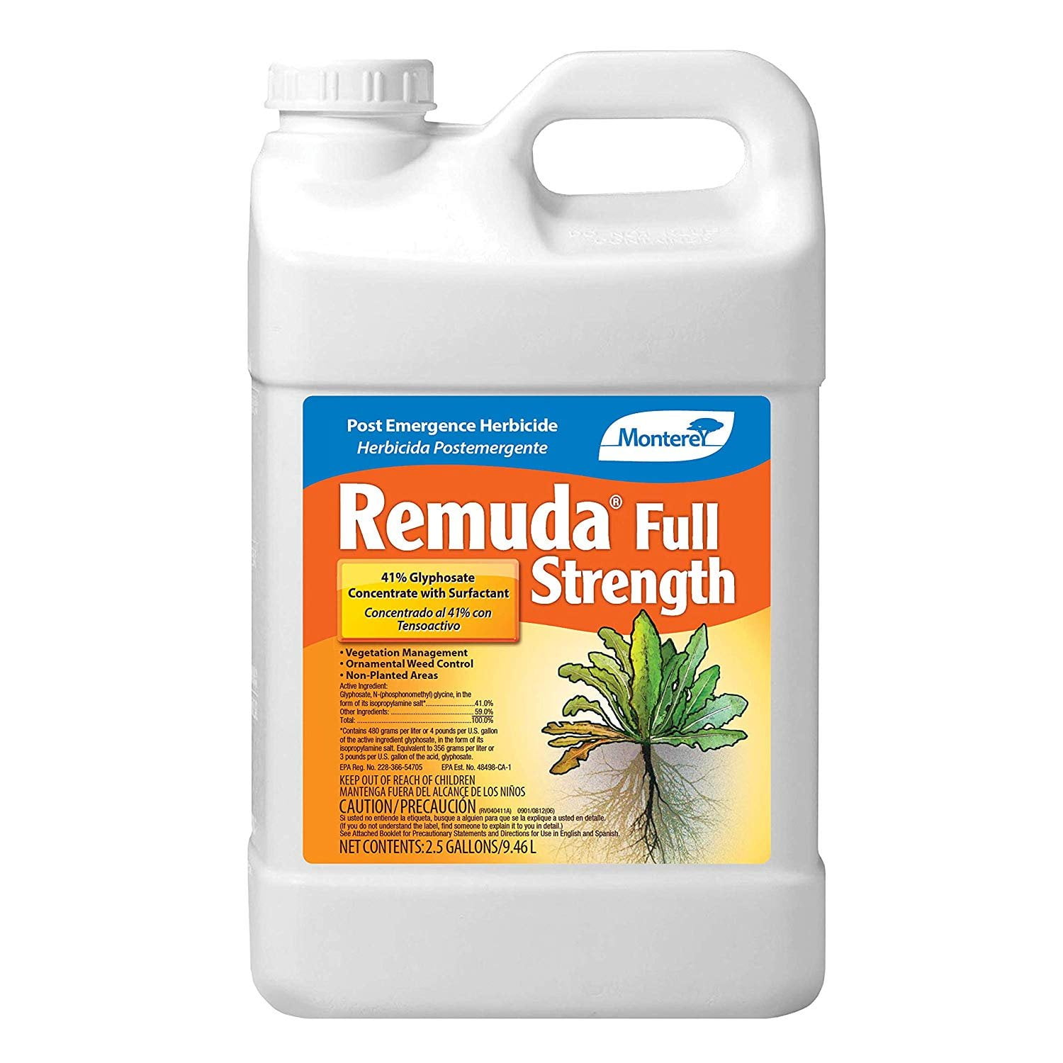 Monterey Lg5195 Remuda Full Strength Non Selective Post Emergence Herbicide 2 5 Gal Walmart Com