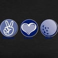 thumbnail image 3 of CafePress - Peace Love Golf Womens Tri Blend T Shirt - Womens Tri-blend T-Shirt, 3 of 4