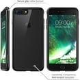 thumbnail image 4 of Étui pour iPhone 7 Plus WEI, Étui pour iPhone 8 Plus, Série Halo Transparente Résistante aux Rayures pour Étui Apple iPhone 7 Plus//étui Apple iPhone 8 Plus (Noir), 4 of 7
