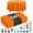 Orange, variant on Exquisite 6 Premium 84" Round Plastic Tablecloth - Orange Solid Print