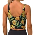 thumbnail image 2 of Yiaed Sunflowers And Bird Print Ladies Waistcoat Women Sports Vest Vest Sports Women Sports Top Yoga Vest for women-XX-Large, 2 of 8