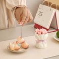 thumbnail image 4 of Rose Ceramic Fruit Fork Set with Storage Jar Creative Dessert Picks Practical Fruit Serving Utensils for Appetizers Cheese Snacks, 4 of 8