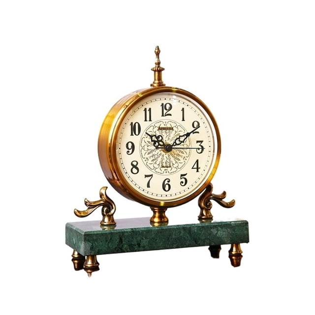Premium Table Clock Decor Silent Desk Clock For Kitchen, Bathroom, Living Room, Bedroom, Office