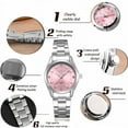 thumbnail image 5 of 2PCS/Set Contain Women Quartz Watches and Fashion Jewelry Bracelets CHENXI Fashion Casual Wristwatches Ladies Luxury Brand Clock, 5 of 7