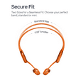 thumbnail image 4 of New Shokz OpenRun Pro 2 - Open-Ear, Bone Conduction Sport Headphones - Sweat Resistant, Workout Headphones with 30ft Bluetooth - Secure, Comfortable Fit - Deep Bass and Smart Mic - SHOKZ App (Orange), 4 of 8