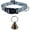 Blue, variant on Gytml Livestock Goat Collar with Brass Bell, Adjustable Nylon Anti-Lost Sheep Cow Collar, Farm Pasture Grazing Tracking Collar for Outdoor Farm Cattle Goat Sheep(Yellow-30-45CM)