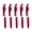 Red, variant on 5Pcs 4-IN-1 Ballpoint Pen with Tip, Led Light Phone Stand, Multipurpose Pen Business Gift Pen for