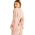 thumbnail image 2 of CULPOS X INC Womens Pink Cut Out Embellished Tie Sweatshirt Size: XL, 2 of 2