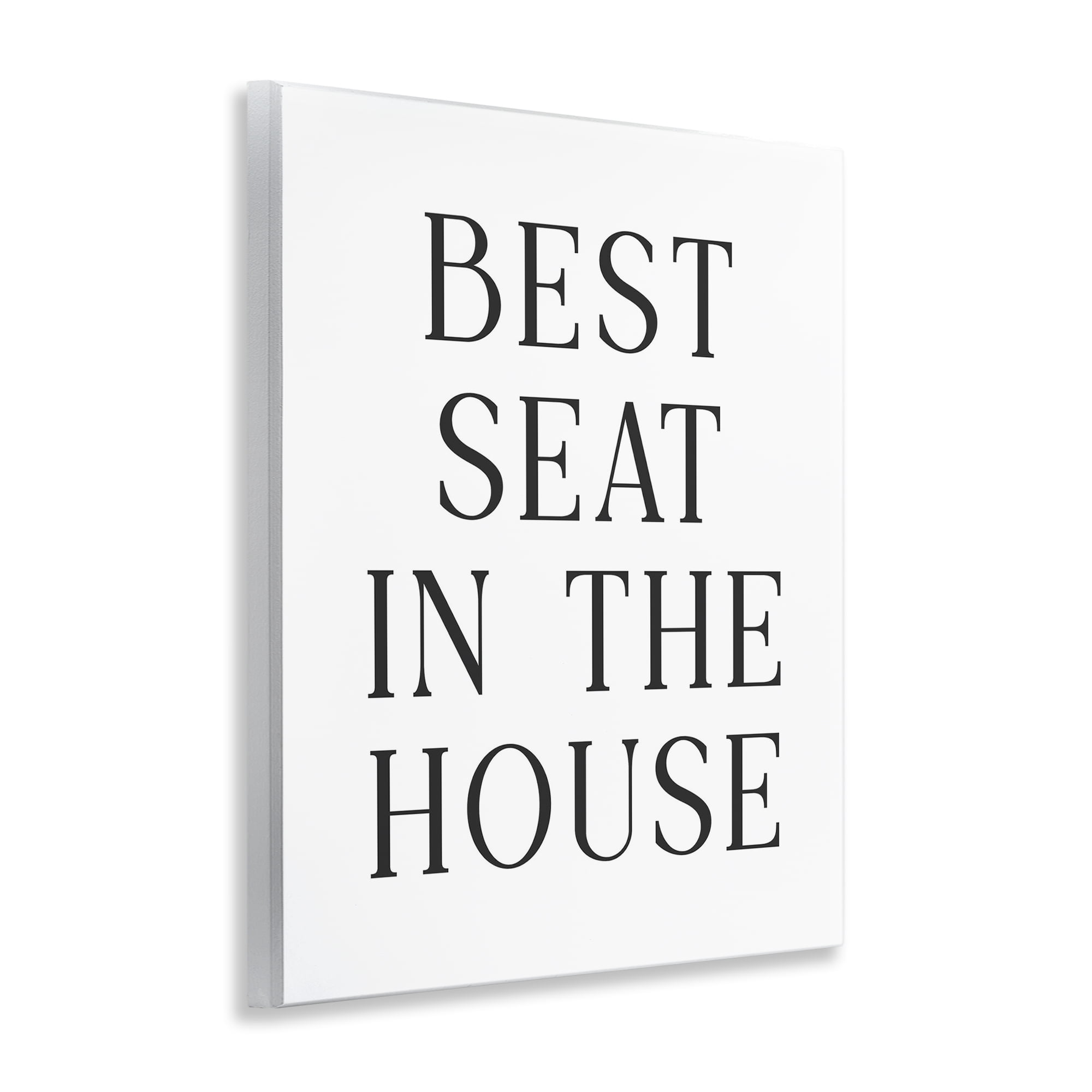 Stupell Industries Best Seat Bathroom Toilet Wall Plaque Art, design by Lettered and Lined