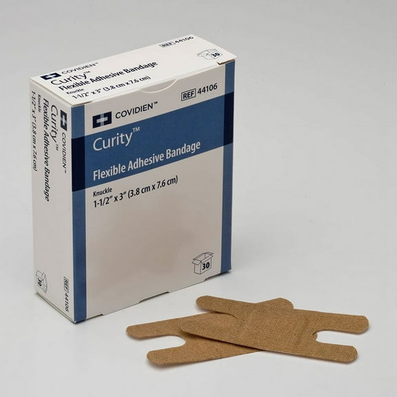 Curity 44100 Bandage Fabric Strips 3/4 in. x 3 in. (Box of 50)