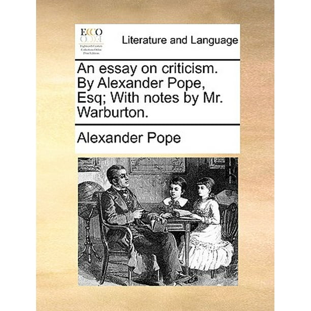 alexander pope an essay on criticism a little learning is