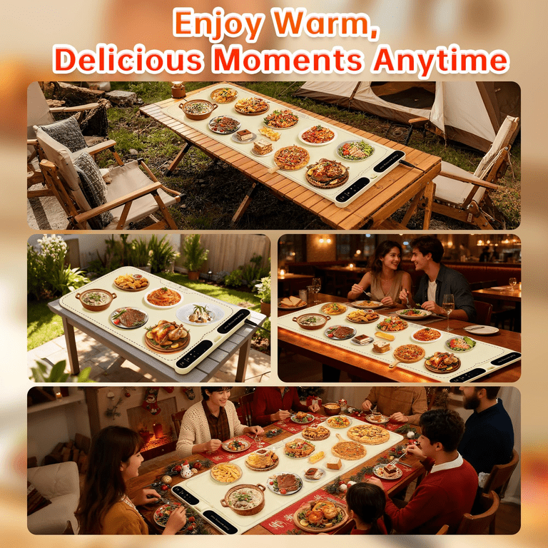 MQ Food Warming Mat, 39.4" x 15", 7-Level Temp photo 6