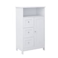 thumbnail image 5 of Aukfa Bathroom Storage Cabinet with 3 Drawers and Door -White, 5 of 8