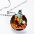thumbnail image 2 of Turkey Women's Circular Glass Pendant Necklace, 2 of 5