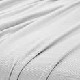 thumbnail image 3 of Superior Metro Chevron All-Season Cotton Blanket, Twin, Silver, 3 of 6