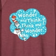 thumbnail image 3 of Cat in the Hat - Wonder And Think - Women's Lightweight French Terry Long Sleeve Shirt, 3 of 5