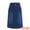 Dark Blue, variant on DARING DIVA Women's Back Slit Stretchy Below Knee Length Jean Skirt XS Blue