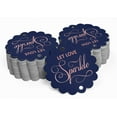 thumbnail image 2 of Inkdotpot Let Love Sparkle Wedding Bottle Tag Real Rose Gold Foil Favor Hang Tags 50 Pack, 2 of 7