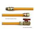 thumbnail image 2 of 72" Corrugated Stainless Steel Yellow Epoxy Coated Gas Flexible Supply Connector Line For Appliance,Water Heater,Boilers,Fryers,Stoves with 3/8" FIP or 1/2" MIP x 1/2" FIP (Pack of 1), 2 of 4
