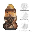 thumbnail image 5 of Balery Western Cowboy Guinea Pig Pattern Car Seat Cover - Soft & Breathable Front Premium Covers with Non-Slip Protector Fits Most Automotive, Vans, SUVs, Trucks - 1 Unit, 5 of 5