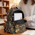 thumbnail image 5 of DISNIMO Wolf Camouflage Hunting Print 17 Inch School Backpack for Kids Boys Girls Lightweight Bookbag with Side Pocket Primary Middle School Backpack with Padded Straps Casual Daypack, 5 of 7