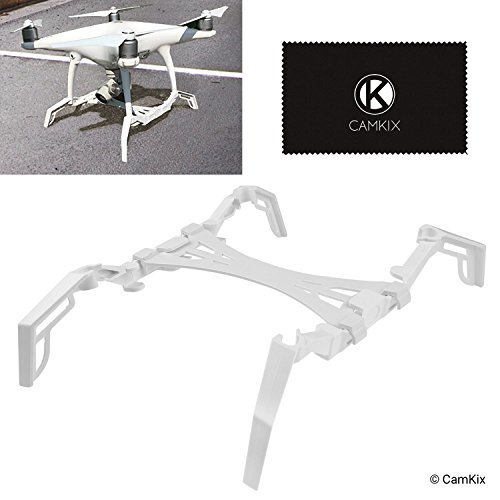 CamKix Extensores de tren de aterrizaje Estabilizadores y protector de cardán Placa de protección compatible con DJI Phantom 4 Estabilidad adicional Elimina el balanceo Permite aterrizajes más suaves CamKix 71109900