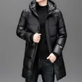 thumbnail image 2 of 2024 Nueva ropa de diseñador de lujo de invierno Chaqueta larga de plumón Ropa de protección contra el frío Chaqueta con capucha negra gruesa y cálida para hombre, 2 of 5