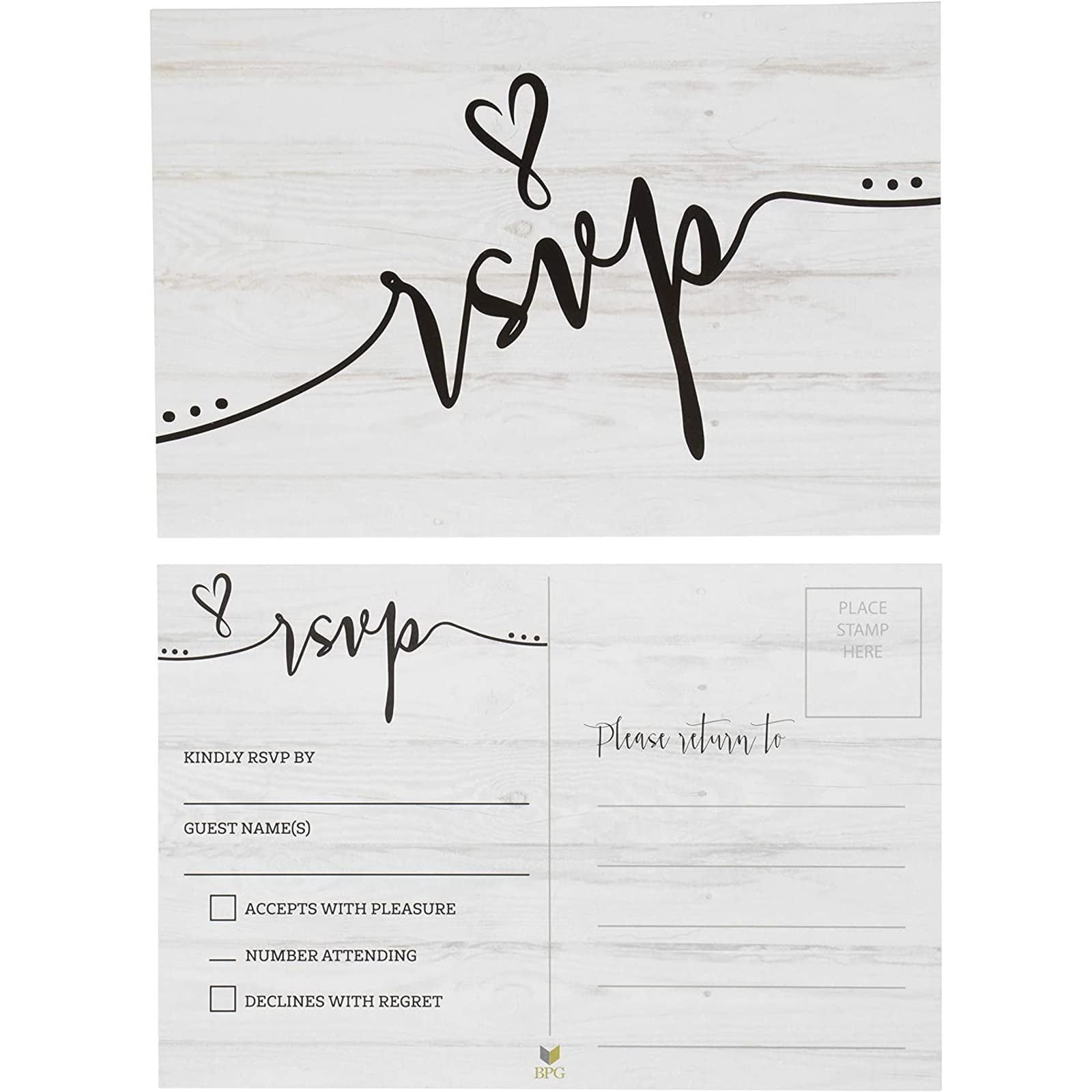 RSVP Cards 60 Pack RSVP Postcards Response Return Card For Wedding isagi-birthday-piccu