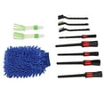 thumbnail image 4 of Auto  Brush Set, Universal Car Detailing Brush 11PCS  For Ships Yachts Motorcycles For Leather  Fabrics Blue, 4 of 8