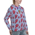 thumbnail image 6 of Lsque Cartoon Lobsters 2 Pattern Casual Women's Hoodie,Hooded Sweatshirt with Kangaroo Pocket,Pullover Hoodie with Eye-catching Drawstrings-Large, 6 of 7