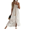 thumbnail image 3 of FASHIONWT Women Spaghetti Universal Lace Sling Swing Irregular Bohemian Dress, 3 of 6