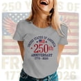 thumbnail image 2 of ibiyuan 250 Anniversary Usa Shirt Womens T Shirts Cotton Crew Fourth Of July Shirts Short Sleeve Independence Day Womens Shirts Womens Long Sleeve Tops, 2 of 5