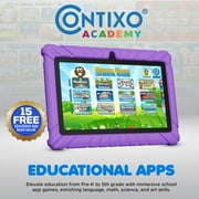 Contixo V8 Kids Tablets, Educational Tablets for Kids with Learning Apps and Kid-Proof Tablet Case, 7”, Purple