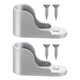 thumbnail image 1 of Los soportes de la varilla del armario de 2 unids admiten la base de la brida del zócalo de la varilla del armario (plata), 1 of 7