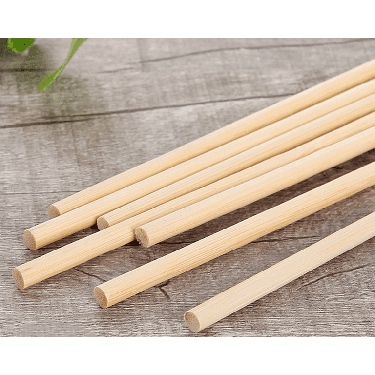 50/100pcs Wooden Craft Sticks Bulk Bamboo Sticks Crafting Wood Dowels Round  Bamboo bar - AliExpress