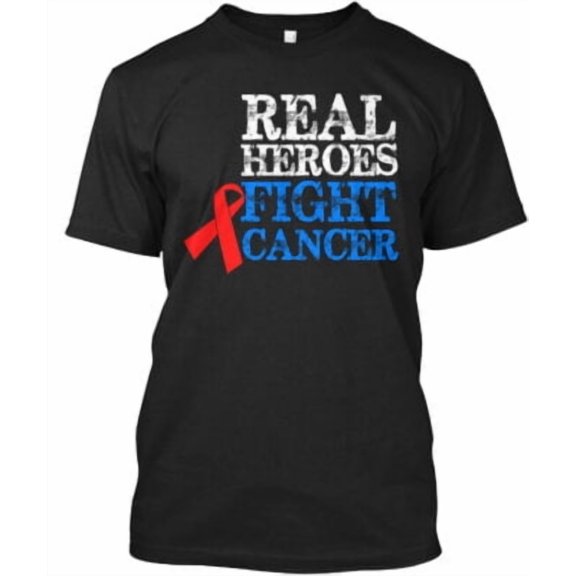 Velto Real Heroes Fight Cancer T-Shirt Made in the USA All Size S-5XL