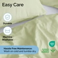 thumbnail image 7 of CGK Linens 2-Piece Premium Duvet Cover Set - Twin Size Soft Comforter Cover With Zipper & Matching Pillowcases, Light Sage Green, 7 of 7