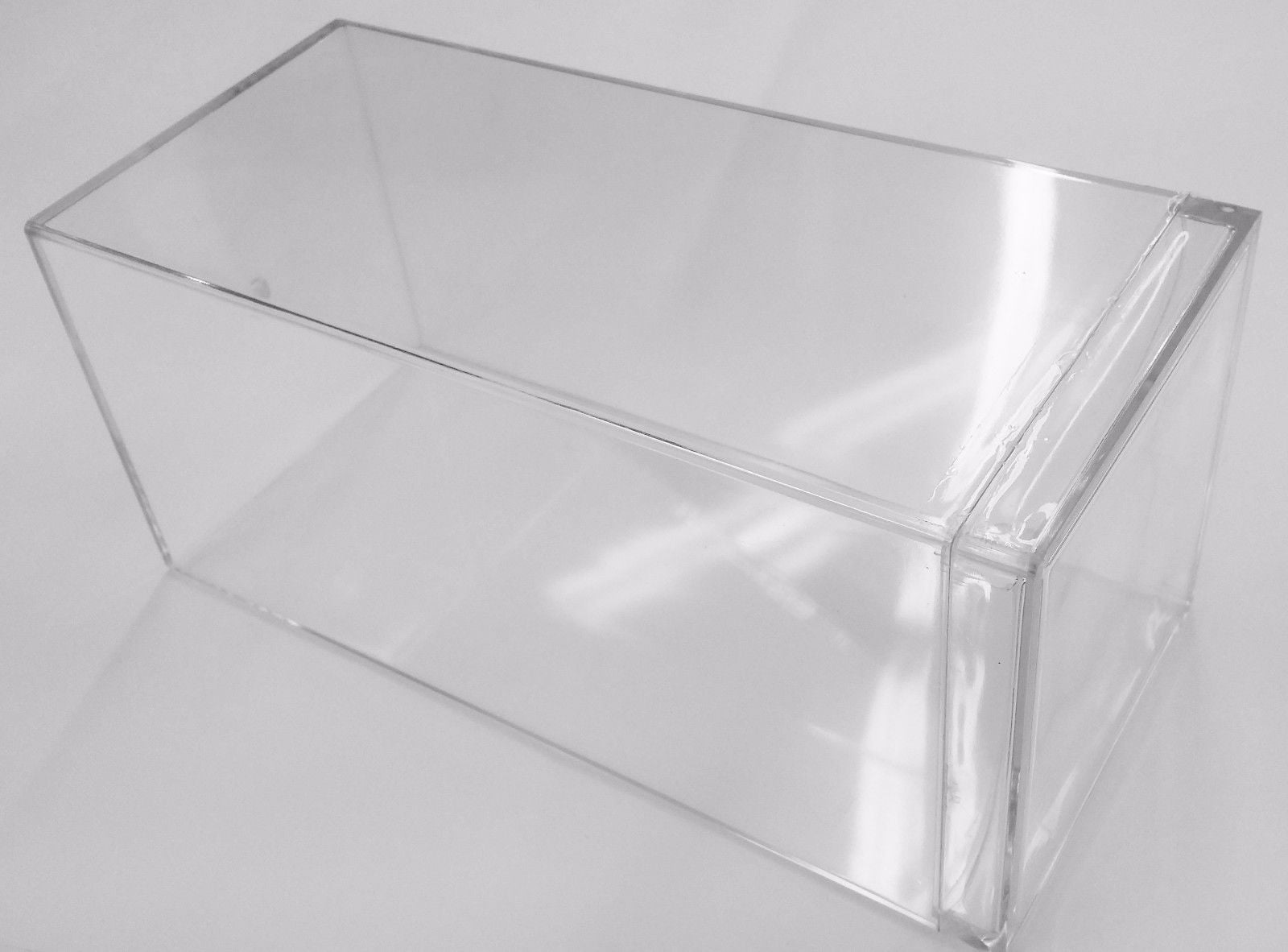 Acrylic Model Car Display Case Large Clear Plastic Box Dust Proof Step 9" x 5" 