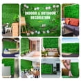 thumbnail image 3 of VEVOR Brand 6 Pcs 20"x20" Artificial Boxwood Panels, Boxwood Hedge Wall Panels, Artificial Grass Backdrop Wall Green Grass Wall 1.6", 3 of 10