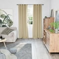 thumbnail image 2 of Blackout Curtains for Bedroom 84 Inch Length 2 Panels Set, Thermal Insulated Bedroom Curtains Soundproof Room Darkening Window Curtain Drapes, Each Grommet Curtains 52 Inch Wide, Beige, 2 of 15
