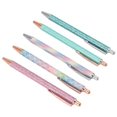 thumbnail image 4 of Ballpoint Pens Waterproof Ink Easy Carry Plastic Press Type Clip Design Writing Ballpoint Pens Set of 5pcs, 4 of 5