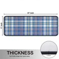 thumbnail image 5 of Kitchen Rugs Sets Of 2,Blue White and Yellow Checkered Pattern Anti Fatigue Kitchen Mat Rugs Non Slip Washable,Decorative Kitchen Floor Mats for Kitchen,Sink,Laundry,17"x47"+17"x47", 5 of 5