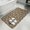Brown, variant on Interlocking Loops Bronze Washable Area Rugs for Living Room Bedroom, Large Non Slip Indoor Floor Carpet Absorbent Geometric Middle Century Modern Door Mat Rugs for Bathroom Entryway 47.2"x63"
