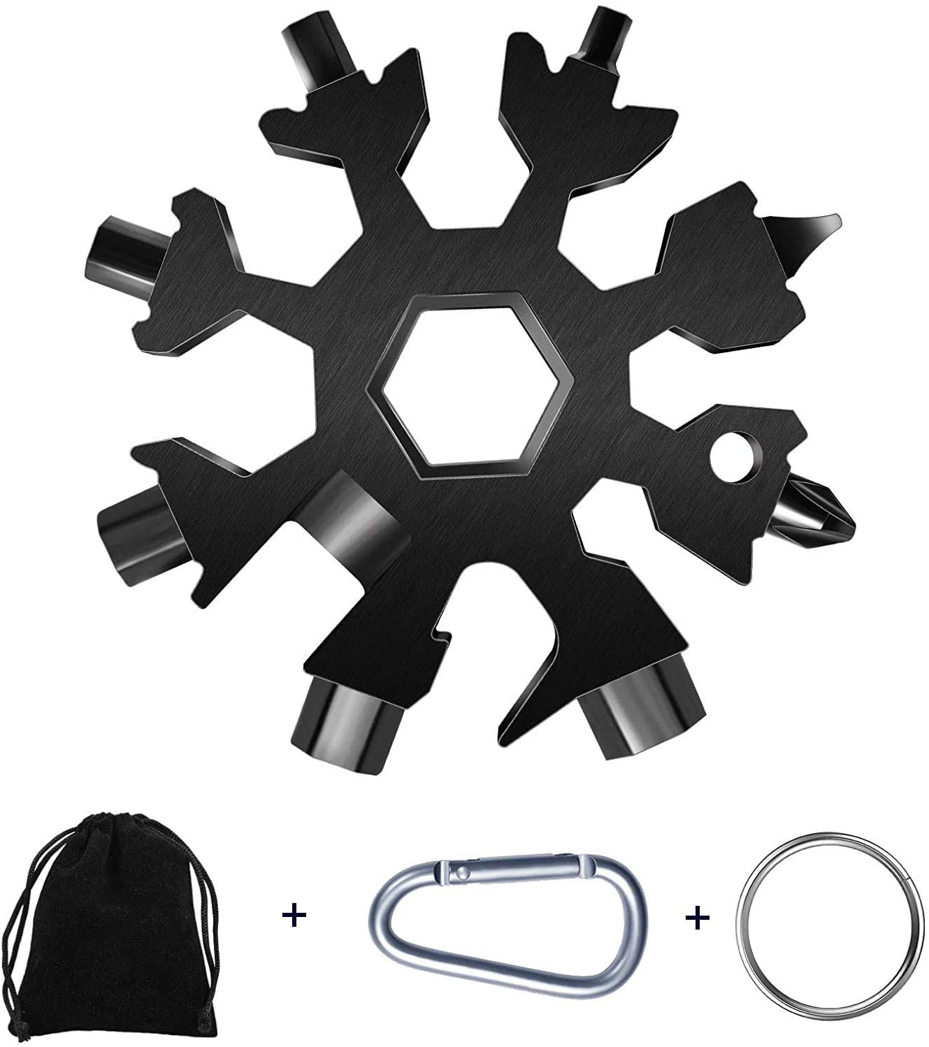 Snowflake MultiTool, 18in1 Snowflake Tool Stainless Steel with a