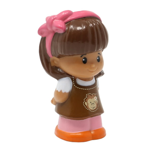 Replacement Part for Collectible Fisher-Price Little People Safari Big Animal Zoo School Dollhouse Playset CHF55 - Replacement Girl Mia Figure with Monkey on Shirt